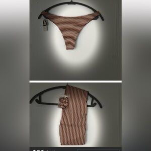 2pc RVCA Multicolor Cosmic Striped Bikini